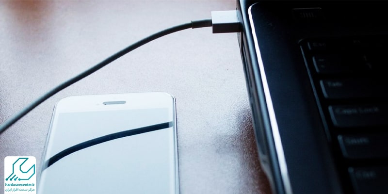 اتصال موبایل به لپ تاپ لنوو با کابل USB