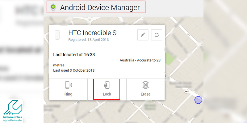 حذف کردن رمز تبلت lenovo با Android Device Manager